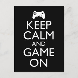 Carte Postale Keep Calm and Game