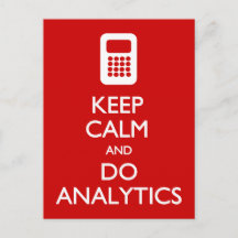 Carte postale Keep Calm Do Analytics
