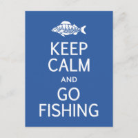 Carte postale Keep Calm & Go Fishing