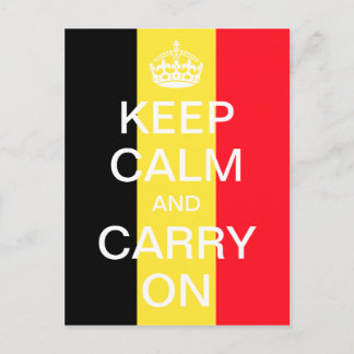 Carte Postale KEEP CALM personnalisé et CARRY ON - drapeau de la