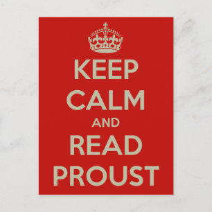 Carte postale Keep Calm Proust