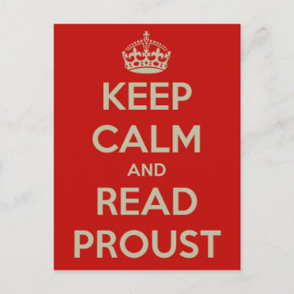 Carte postale Keep Calm Proust