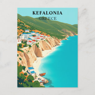 Carte Postale Kefalonia, Grèce Ionienne Vintage