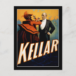 Carte Postale Kellar - Magicien - Poster du Théâtre Vintage