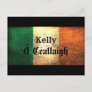 Carte Postale Kelly Irish Flag