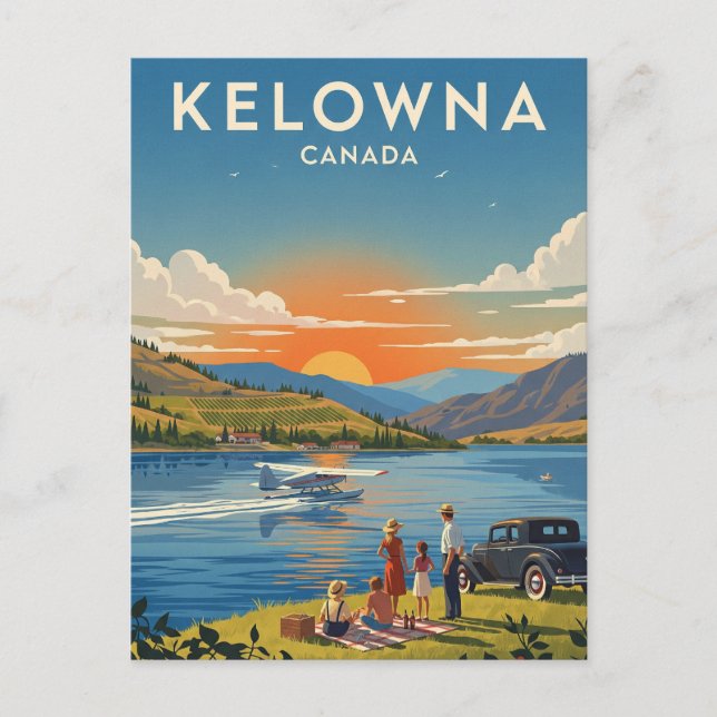 Carte Postale Kelowna Canada Travel (Devant)