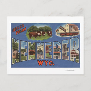 Carte Postale Kemmerer, Wyoming - Scènes de grandes lettres