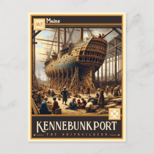 Carte Postale Kennebunkport, Maine VINTAGE