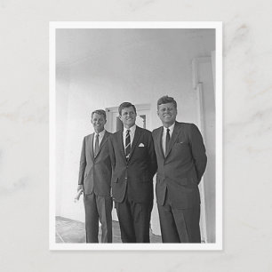 Carte Postale Kennedy Brothers, John, Ted, Robert