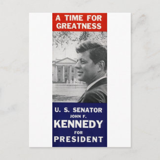 Carte Postale Kennedy - Un Temps Pour La Grandeur