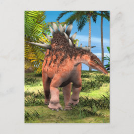 Carte Postale Kentrosaurus Dinosaure Jungle Art Préhistorique