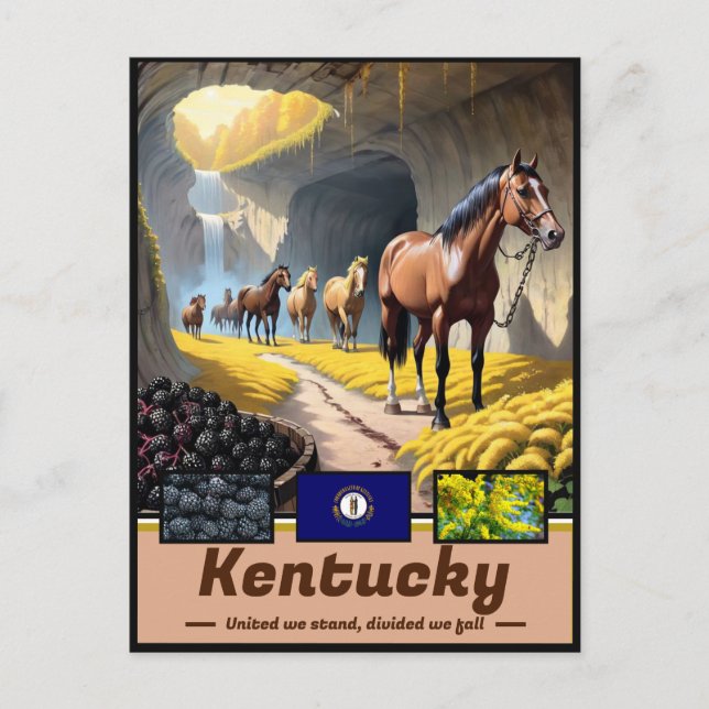 Carte Postale Kentucky Dreamscape : Chef-d'oeuvre de l'État surr (Devant)
