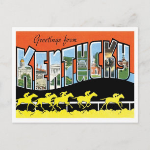 Carte Postale Kentucky Salutations Des États-Unis