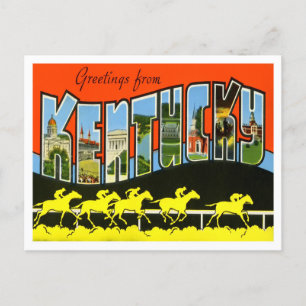 Carte postale Kentucky Vintage Big Letters