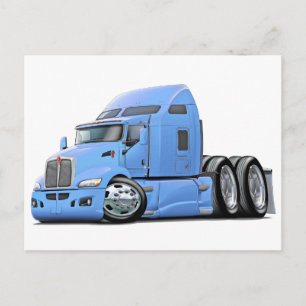 Carte Postale Kenworth 660 Lt Blue Truck