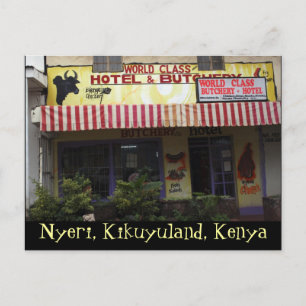 Carte postale Kenya Funny Sign