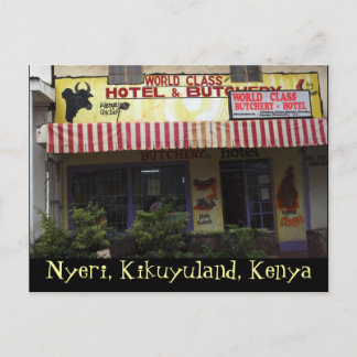Carte postale Kenya Funny Sign