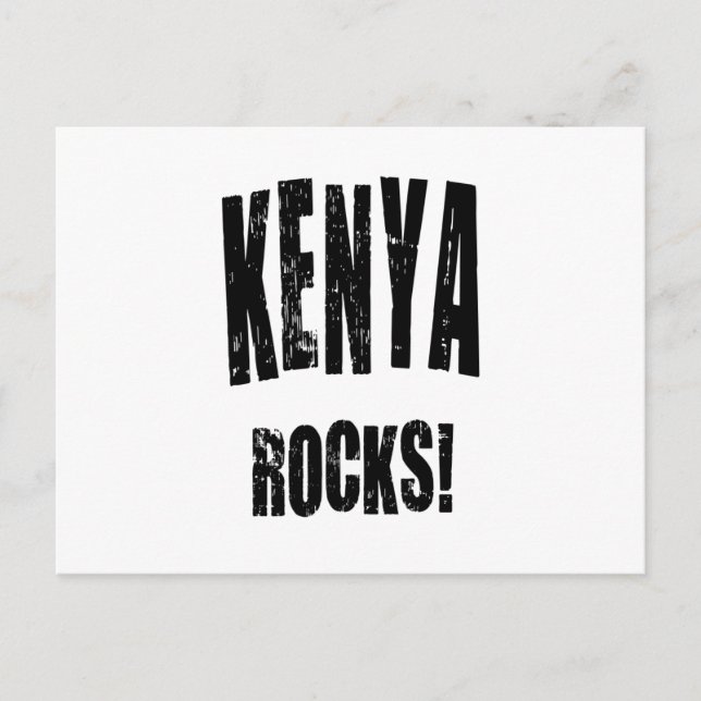 Carte Postale Kenya Rocks ! (Devant)