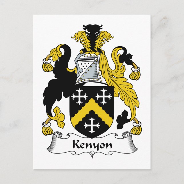 Carte Postale Kényon Family Crest (Devant)