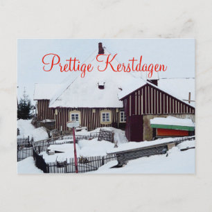 Carte Postale Kerstkaart Prettige Kerstdagen