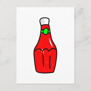 Carte Postale Ketchup tomate