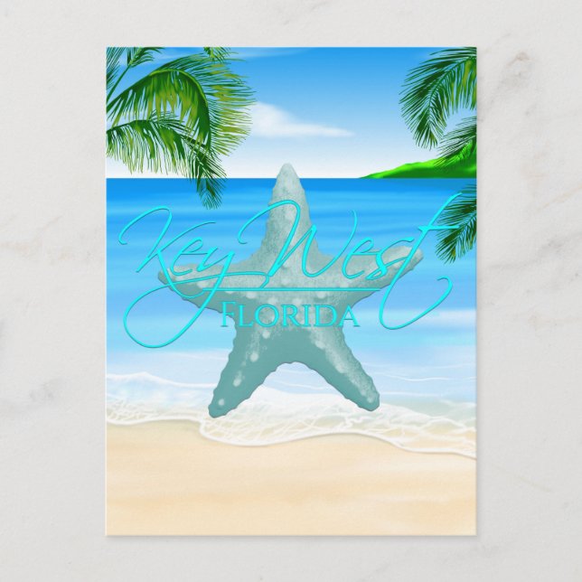 Carte Postale Key West Florida Starfish (Devant)
