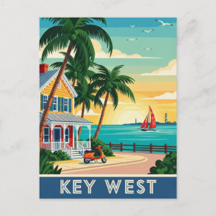 Carte Postale Key West Florida Travel