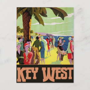 Carte Postale Key West Florida Travel Vintage oeuvre d'art