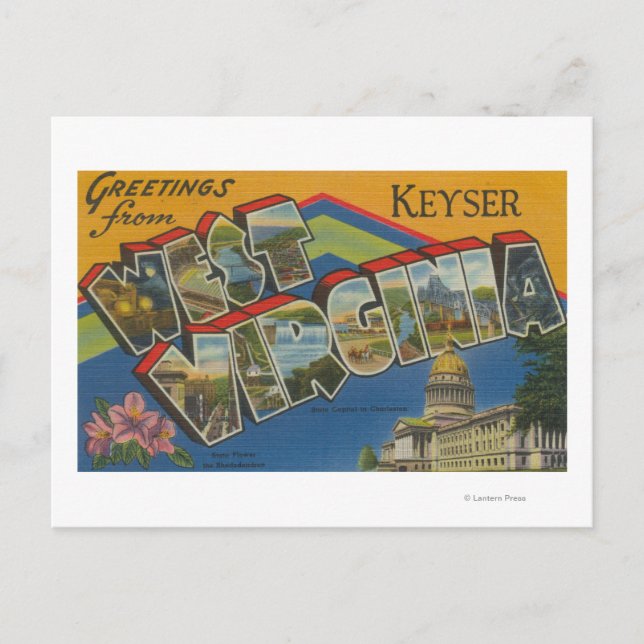 Carte Postale Keyser, Virginie-Occidentale - Grandes Scènes (Devant)