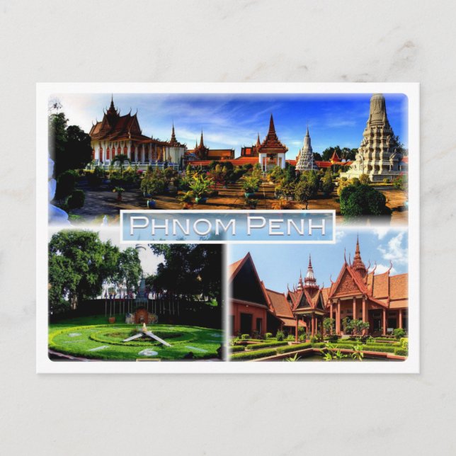 Carte Postale KH Phnom Penh - Pagode d'argent - Palais Royal - (Devant)