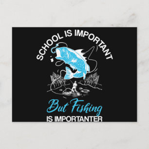 Carte Postale Kids Angler Boys Fishing Girls Fishing School
