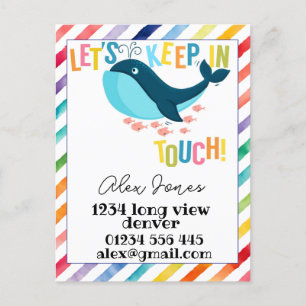 Carte Postale KIds restez en contact KIT