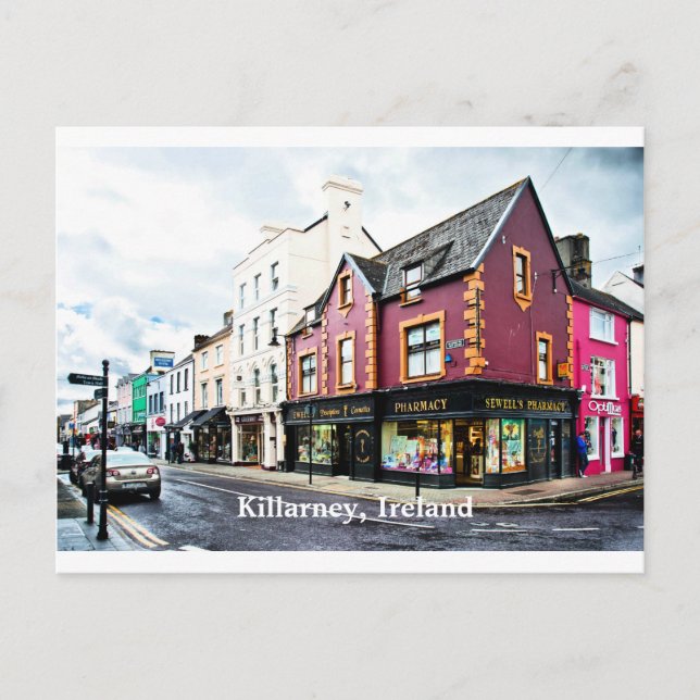 Carte Postale Killarney, Irlande vue sur la rue (Devant)