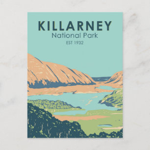 Carte Postale Killarney National Park Irlande Travel Art Vintage