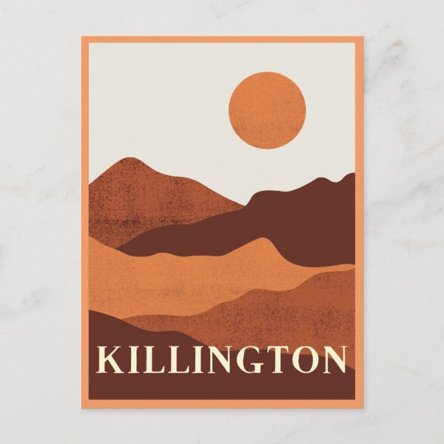 Carte Postale Killington, paysage des monts Vermont (Devant)
