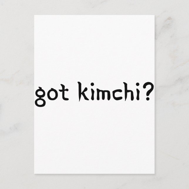 Carte Postale Kimchi ? (Devant)