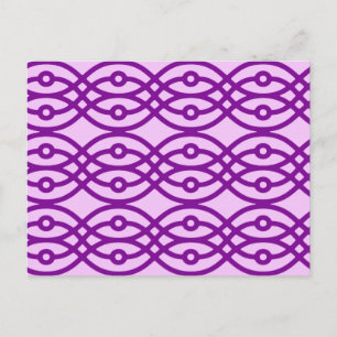 Carte Postale Kimono imprimé, lavande et violet