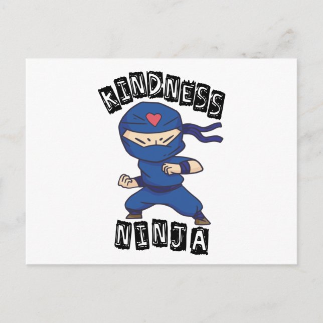 Carte Postale Kindness Ninja (Devant)