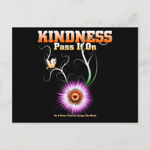 Carte Postale KINDNESS - Passez-Le Sur Starburst Heart