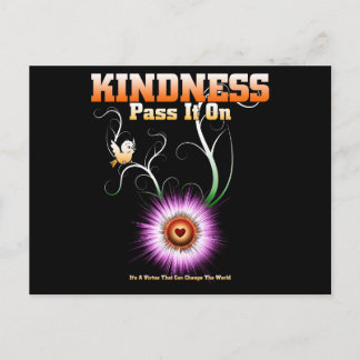 Carte Postale KINDNESS - Passez-Le Sur Starburst Heart