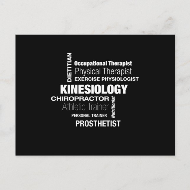 Carte Postale Kinesiology Kinesiologist Physio Physical Therapis (Devant)