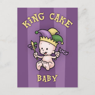 Carte Postale King Cake Baby