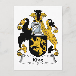 Carte Postale King Family Crest