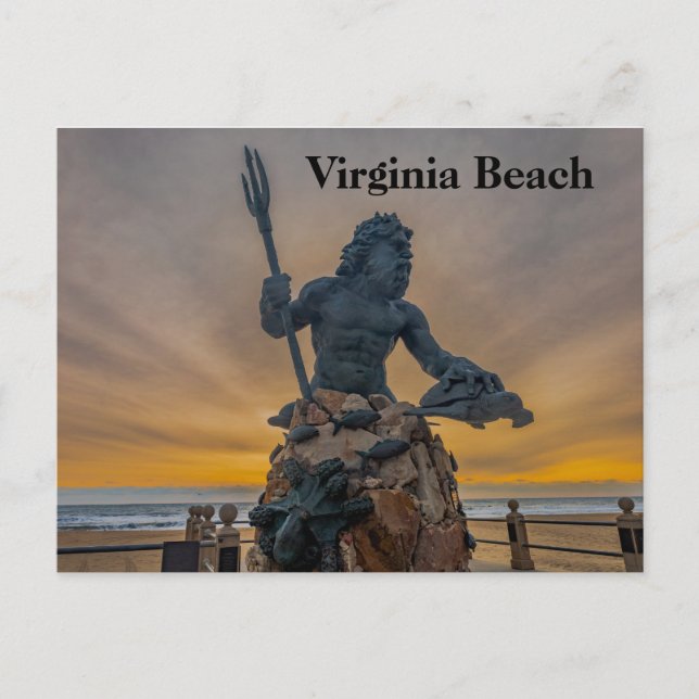 Carte postale King Neptune à Virginia Beach (Devant)