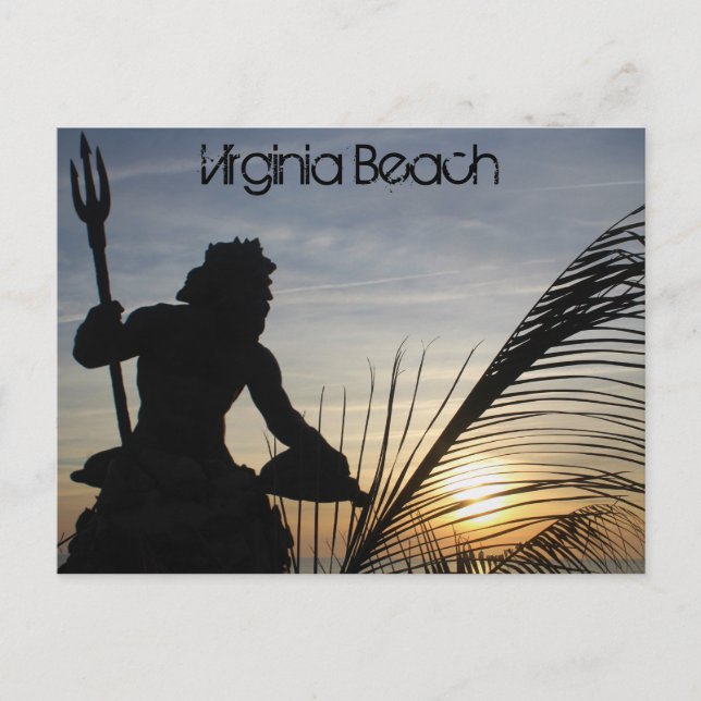 Carte postale King Neptune Virginia Beach (Devant)