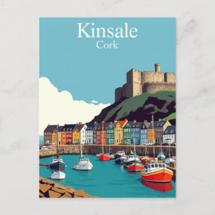Carte Postale Kinsale Cork Irlande Village côtier irlandais