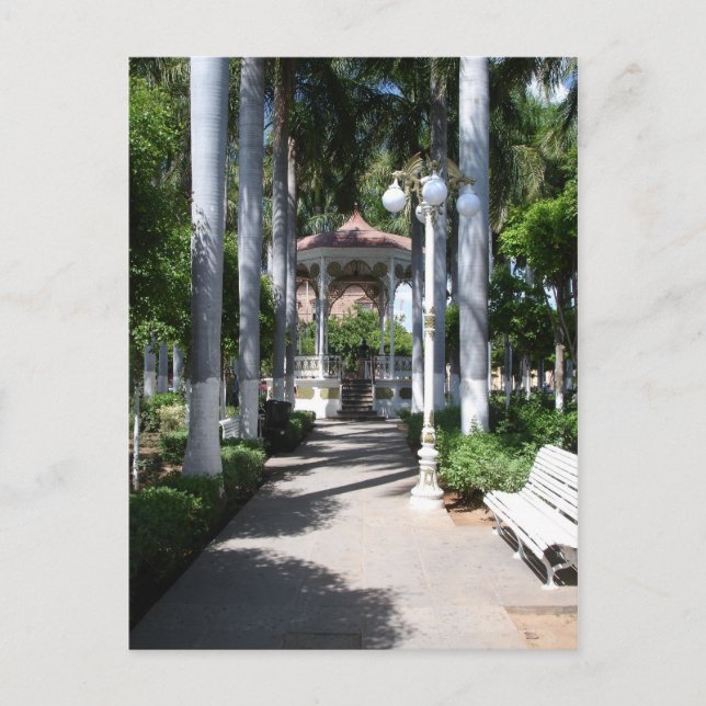Carte Postale Kiosque de Zocalo, El Fuerte, Sinaloa, Mexique (Devant)