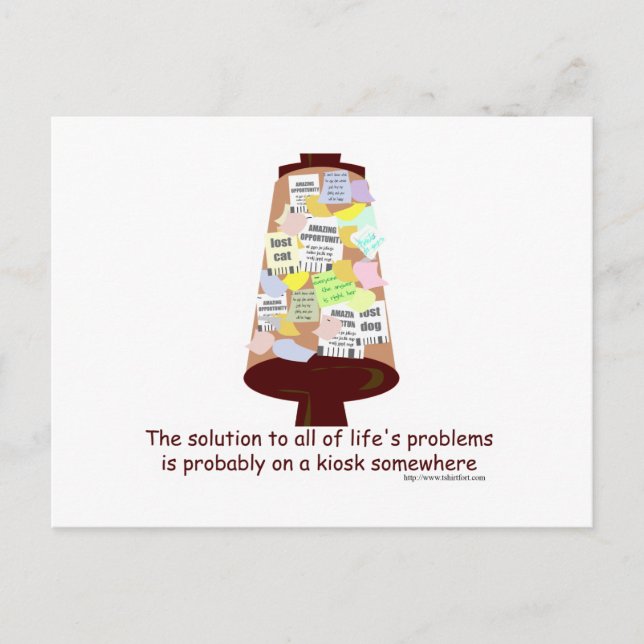 Carte Postale Kiosque secret (Devant)