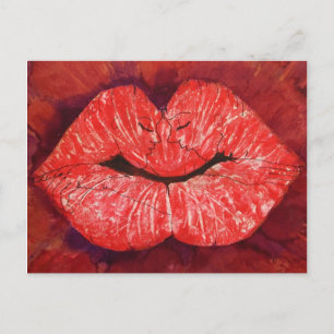 carte postale kiss & libs