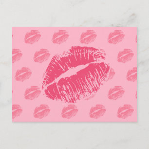 Carte Postale Kiss rose
